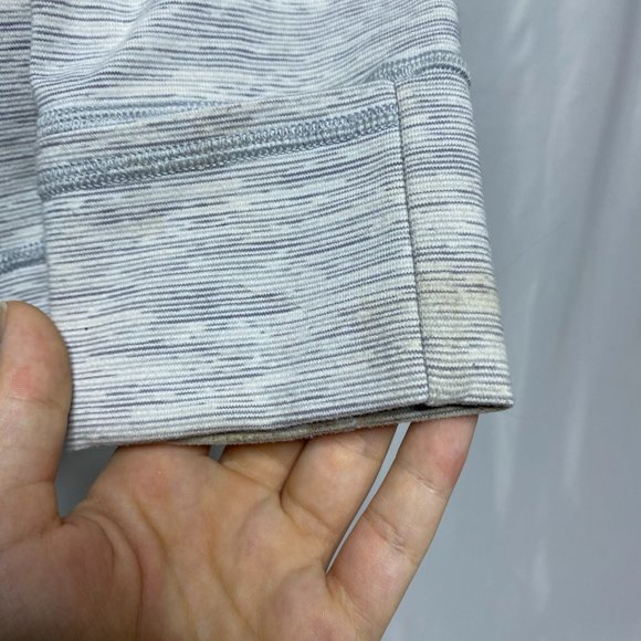 Lululemon Define Jacket Gray Striped Full Zip Mock Neck - Picture 11 of 12